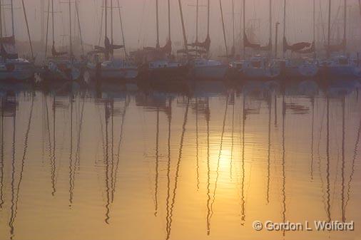Foggy Harbor Sunrise Reflection_4703.jpg - Photographed in Rockport, Texas, USA.